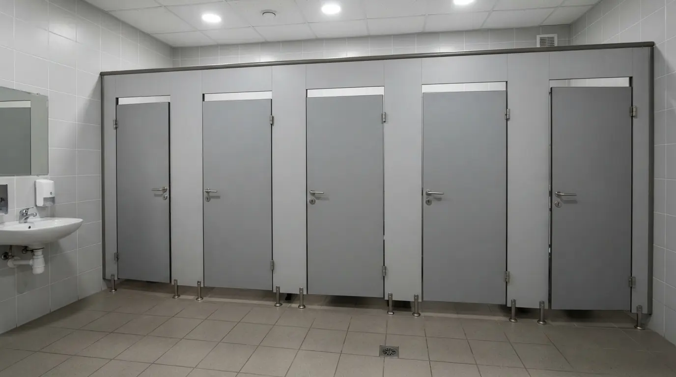 Сантехнические перегородки для туалета в интерьере, фото 9